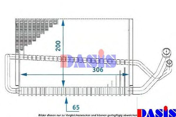 Испаритель, кондиционер 820110N AKS DASIS