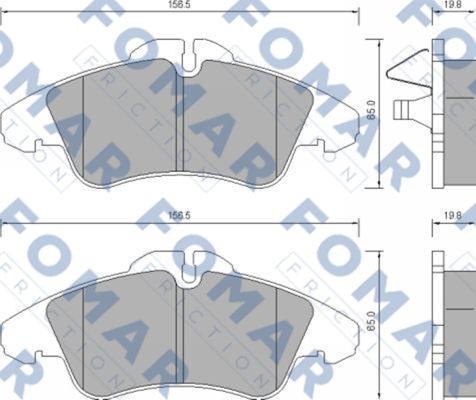 Колодки тормозные дисковые 51627281 ROULUNDS BRAKING