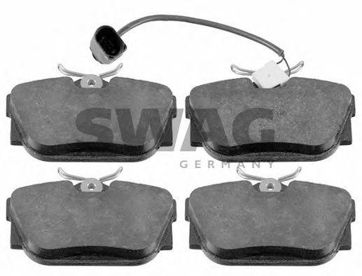Комплект тормозных колодок, диско 30 91 6412 SWAG