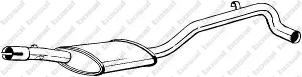 Средний глушитель выхлопных газов 281915 BOSAL