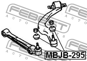 Пыльник шаровой опоры MBJB-295 FEBEST