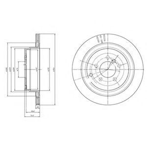 Тормозной диск BG4021 DELPHI