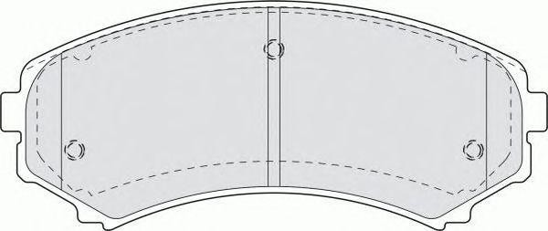 Комплект тормозных колодок, диско FSL1603 FERODO