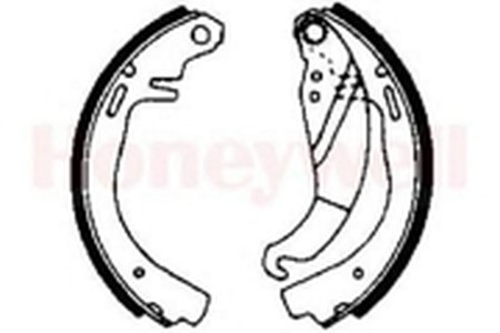 Комплект тормозных колодок 361238B BENDIX JURID