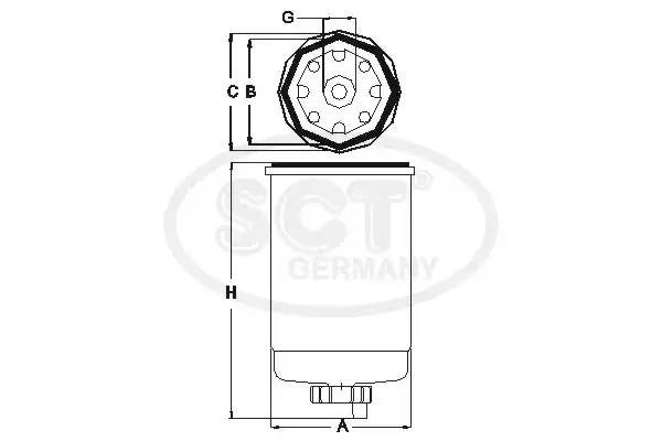 Топливный фильтр ST 317 SCT