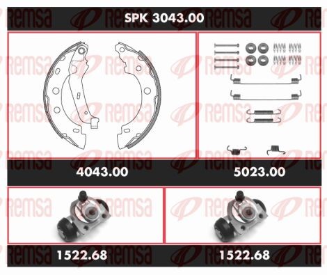 Комплект тормозных колодок SPK 3043.00 REMSA
