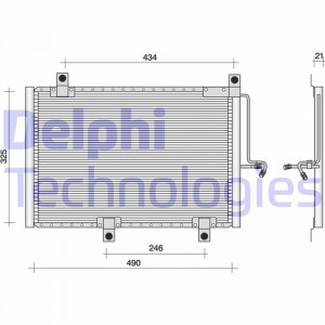 Конденсатор, кондиционер TSP0225002 DELPHI