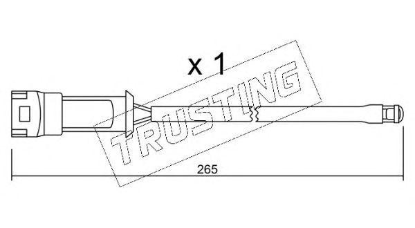 Сигнализатор, износ тормозных колодок SU013A TRUSTING