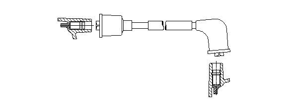 Провод зажигания 6A30E56 BREMI