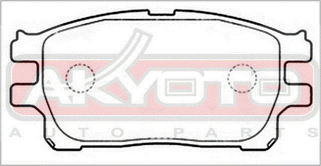 Колодки тормозные дисковые AKD-1784 AKYOTO