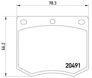 Комплект тормозных колодок, диско P 24 002 BREMBO