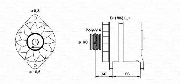 Генератор 943356949010 MAGNETI MARELLI
