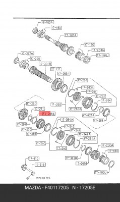 Деталь F401-17-205 MAZDA