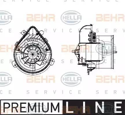 Электродвигатель, вентиляция салона 8EW 009 159-271 HELLA