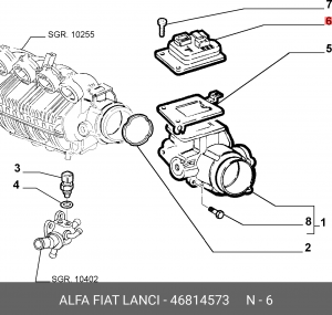 Блок управления, управление двигателем 46814573 ALFA FIAT LANCIA