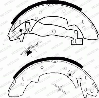 Комплект тормозных колодок FSB76R FERODO