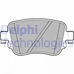 Комплект тормозных колодок, диско LP1701 DELPHI