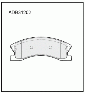 Колодки тормозные дисковые ADB31202 ALLIED NIPPON