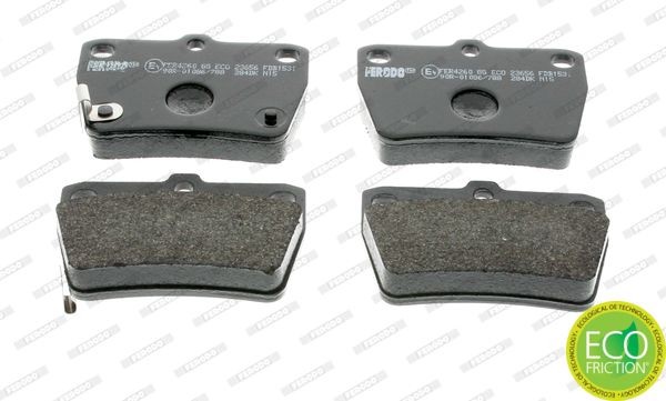 Комплект тормозных колодок, диско FDB1531 FERODO