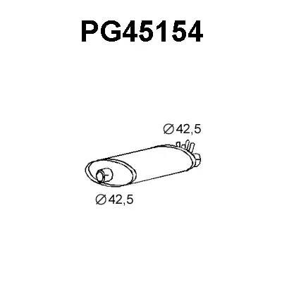 Предглушитель выхлопных газов PG45154 VENEPORTE