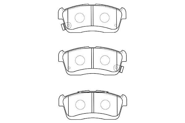 Комплект тормозных колодок, диско BP-1518 KAVO PARTS