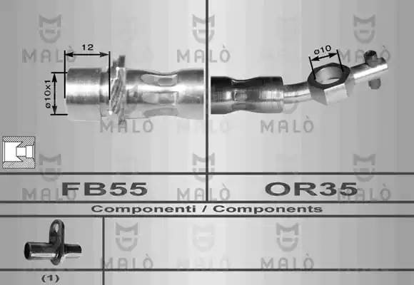 Тормозной шланг 8953 MALO