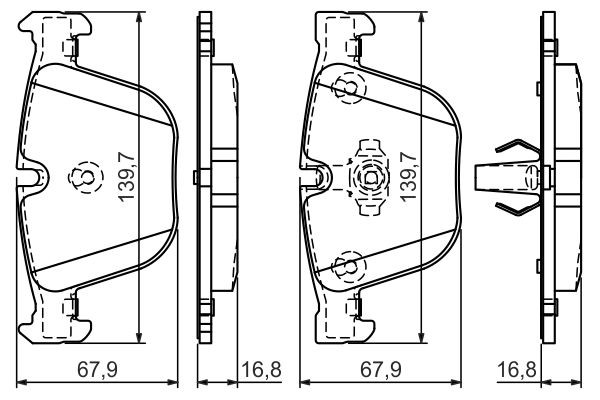Колодки тормозные дисковые 0 986 494 294 BOSCH