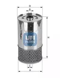 Масляный фильтр 2552800 UFI