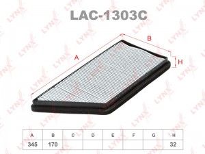 Фильтр салона LAC-1303C LYNXAUTO