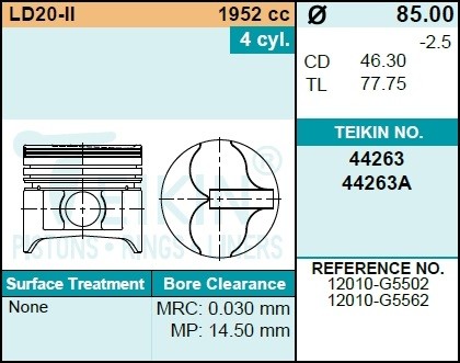 Поршень ДВС 44263STD TEIKIN