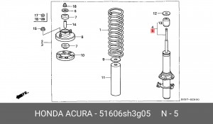 Амортизатор 51606SH3G05 HONDA