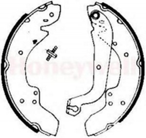 Комплект тормозных колодок 361283B BENDIX JURID