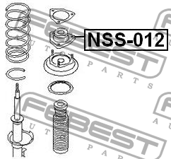 Опора амортизатора подвески NSS012 FEBEST
