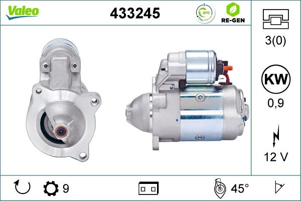 Стартер 433245 VALEO PHC