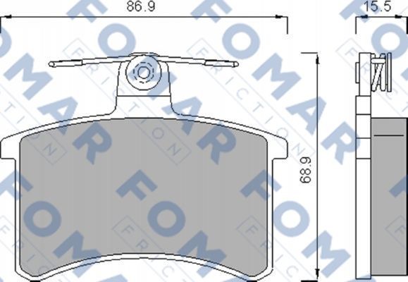 Колодки тормозные дисковые 51436981 ROULUNDS BRAKING