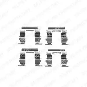 Комплектующие, колодки дискового тормоза LX0237 DELPHI