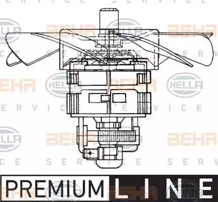 Электродвигатель, вентиляция салона 8EW009160371 HELLA