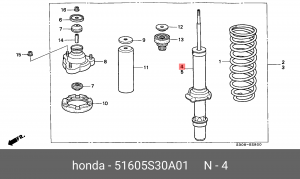 Амортизатор 51605S30A01 HONDA