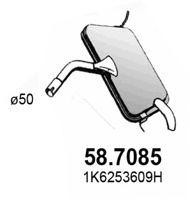 Глушитель выхлопных газов конечный 587085 ASSO