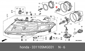 Лампа 33110SMGE01 HONDA