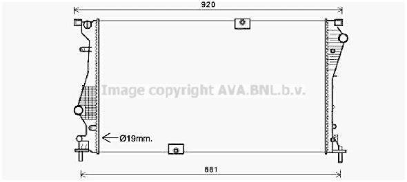 Радиатор кондиционера HY5081 AVA