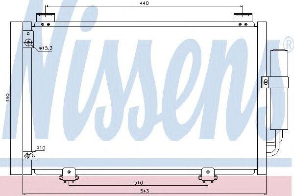 Конденсатор, кондиционер 94600 NISSENS