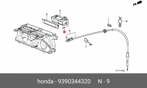 Винт крепления 9390344320 HONDA