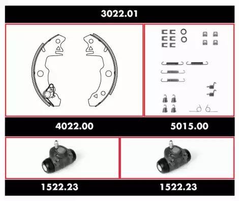 Комплект тормозных колодок SPK302201 REMSA