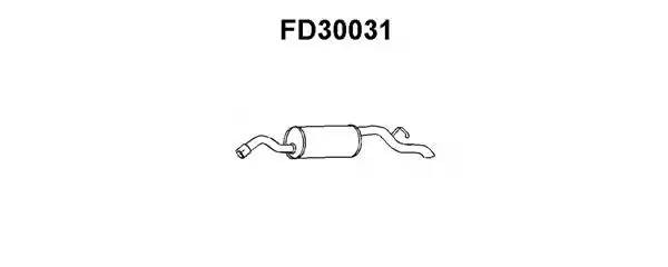 Глушитель выхлопных газов конечный FD30031 VENEPORTE