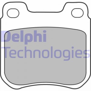 Комплект тормозных колодок, диско LP1441 DELPHI