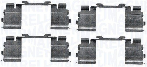 Комплект тормозных колодок, диско 430216170433 MAGNETI MARELLI