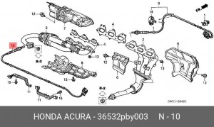 Лямбда-зонд 36532PBY003 HONDA