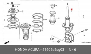 Амортизатор 51605S5SG03 HONDA