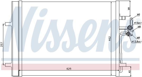 Конденсатор, кондиционер 940088 NISSENS